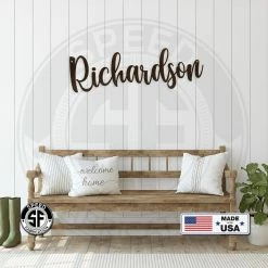 Speed Fabrication Personalized Name Metal Sign Decor