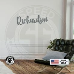 Speed Fabrication Personalized Name Metal Sign Decor