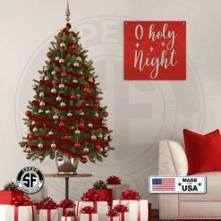 Speed Fabrication O Holy Night Christmas Metal Sign Christmas Metal Signs