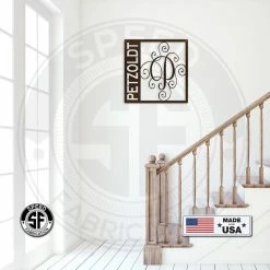 Speed Fabrication Personalized Metal Monogram Sign. Wedding Gift. Family Name Sign. Outdoor Name Sign. Anniversary. Last Name Sign. Metal Sign. Front Door.