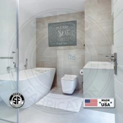 Speed Fabrication Bathroom Metal Signs Please Seat Yourself Bathroom Metal Sign
