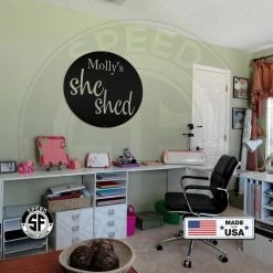 Speed Fabrication She Shed Metal Signs Personalized She Shed Metal Sign