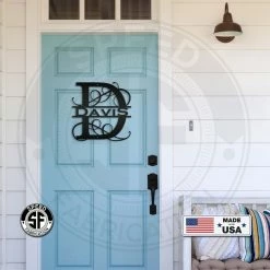 Speed Fabrication Monograms Personalized Metal Monogram Sign. Wedding Gift. Family Name Sign. Outdoor Name Sign. Anniversary. Last Name Sign. Metal Sign. Front Door.