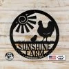 Speed Fabrication Personalized Family Farm With Established Date Chicken Metal Sign Farm Metal Signs