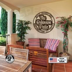 Speed Fabrication Personalized Patio Name Where Friends And Marshmallows Get Toasted Metal Sign Make It Your Own Wording