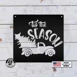 Speed Fabrication Christmas Metal Signs Tis The Season Christmas Metal Sign