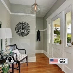 Speed Fabrication Round Tree Monogram Metal Sign