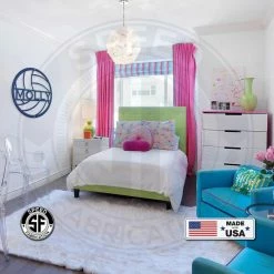 Speed Fabrication Personalized Volleyball Metal Sign Sports Wall Art