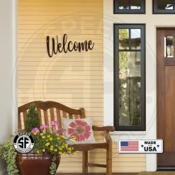 Speed Fabrication Decor Welcome Indoor/Outdoor Metal Sign