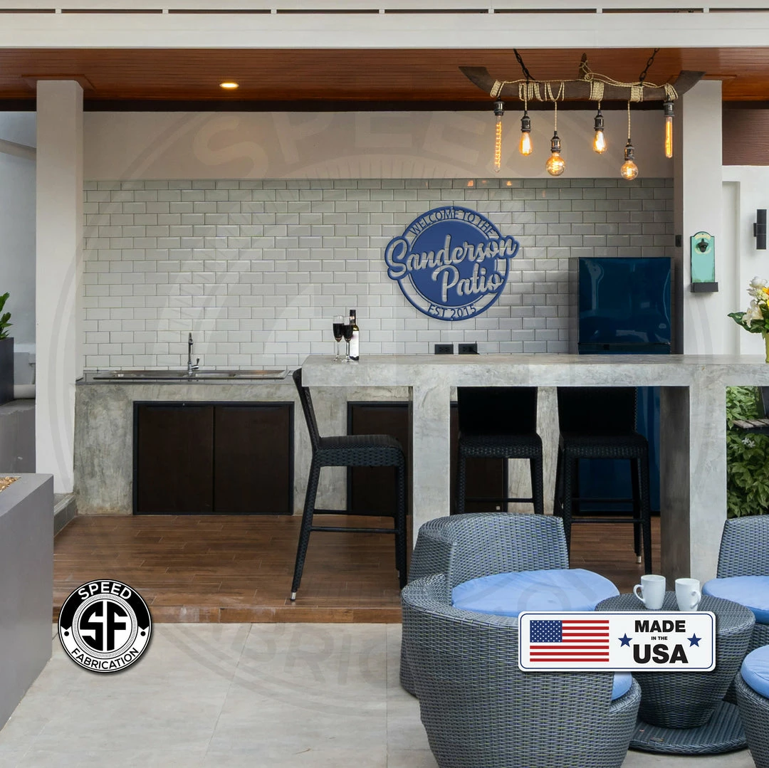 Speed Fabrication Most Popular Patio Sign