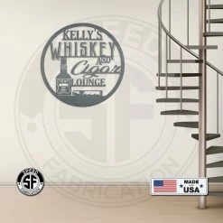 Speed Fabrication Most Popular Custom Whiskey Bar Sign - Wedding Bar Sign