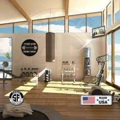 Speed Fabrication Personalized Gym Name Metal Sign Fitness/Gym Metal Signs