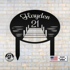 Speed Fabrication Address/House Number Metal Signs Custom Lake Lot Sign