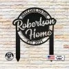 Speed Fabrication Outdoor Patio/Lawn Metal Signs Personalized Welcome Yard Stake - Make It Your Own!