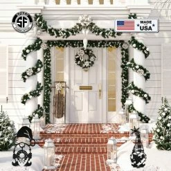 Speed Fabrication Most Popular Assorted Christmas/Holiday Gnome Metal Yard Stakes