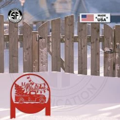 Speed Fabrication Assorted Christmas/Winter Holiday Metal Yard Stakes