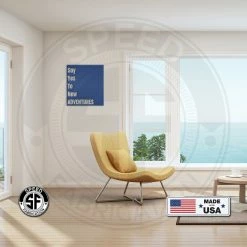 Speed Fabrication Say Yes To New Adventures Home Décor Metal Sign Words/Sayings Metal Signs