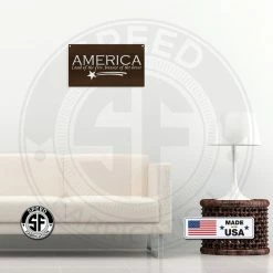 Speed Fabrication America Land Of The Free Because Of The Brave Metal Sign