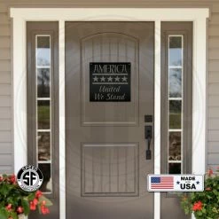 Speed Fabrication America United We Stand Metal Sign