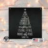 Speed Fabrication Christmas Metal Signs Isaiah 9:6 Christmas Tree Metal Sign