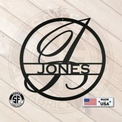 Speed Fabrication Monogram Metal Sign