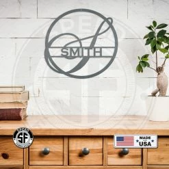 Speed Fabrication Monogram Metal Sign