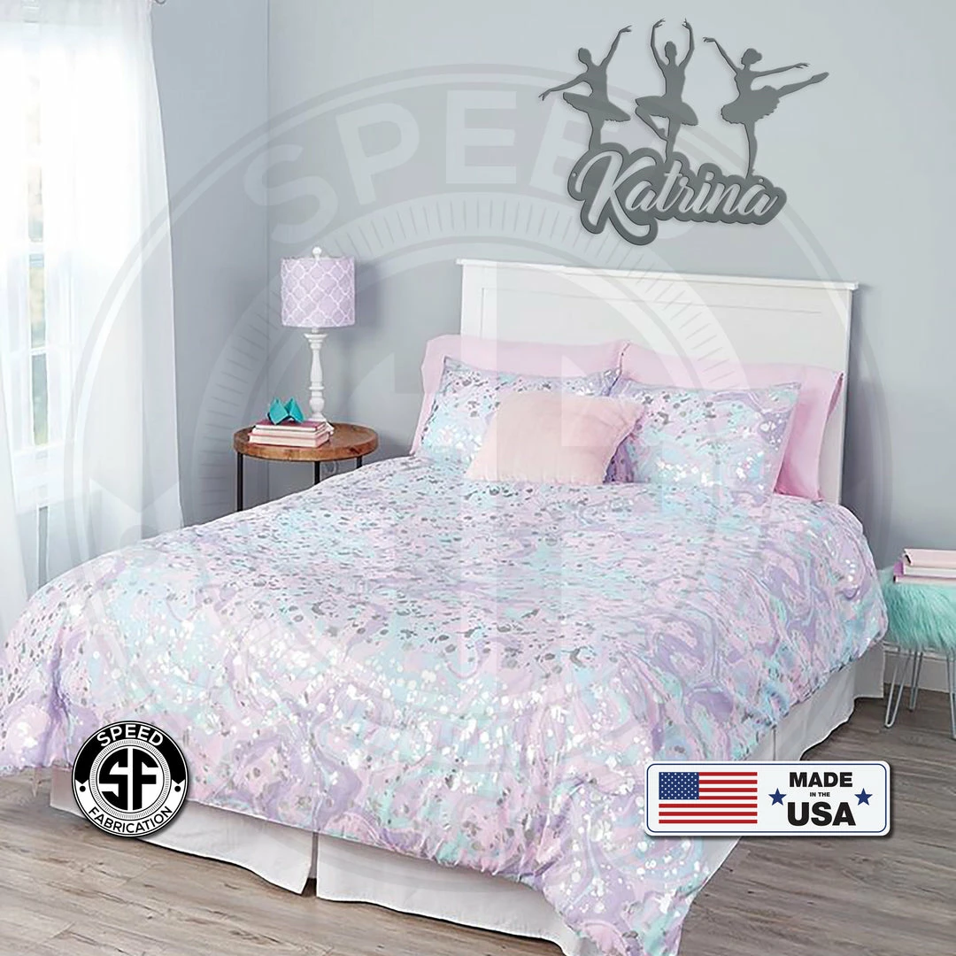 Speed Fabrication Personalized Ballerina Metal Sign