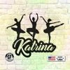 Speed Fabrication Personalized Ballerina Metal Sign