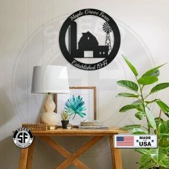 Speed Fabrication Farm Metal Signs Personalized Farm Established Date Metal Sign