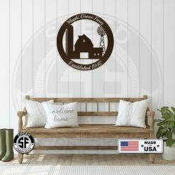 Speed Fabrication Farm Metal Signs Personalized Farm Established Date Metal Sign