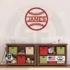 Speed Fabrication Personalized Baseball Name Metal Sign Sports Wall Art