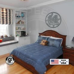 Speed Fabrication Personalized Baseball Name And Number Metal Sign