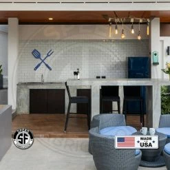 Speed Fabrication BBQ Fork And Spatula Metal Sign