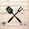 Speed Fabrication BBQ Fork And Spatula Metal Sign