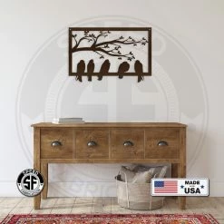 Speed Fabrication Animal Metal Signs Birds On A Branch Metal Sign