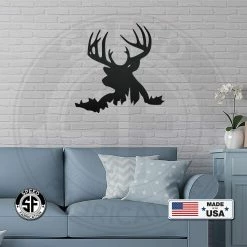Speed Fabrication Hunting & Fishing Metal Signs Buck Silhouette Metal Sign