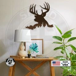 Speed Fabrication Hunting & Fishing Metal Signs Buck Silhouette Metal Sign