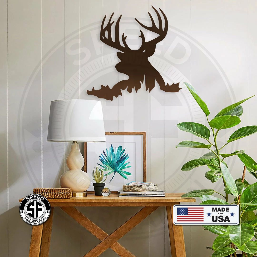 Speed Fabrication Hunting & Fishing Metal Signs Buck Silhouette Metal Sign