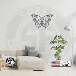 Speed Fabrication Butterfly Metal Home Décor Wall Sign
