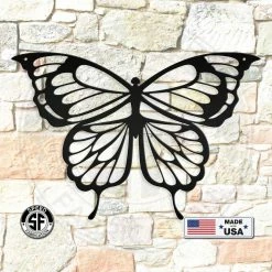 Speed Fabrication Butterfly Metal Home Décor Wall Sign