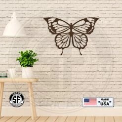 Speed Fabrication Butterfly Metal Home Décor Wall Sign