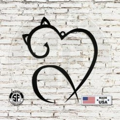 Speed Fabrication Cat Love Metal Sign Home Decor Cat Lover Cat Gift Home Decor & Gifts