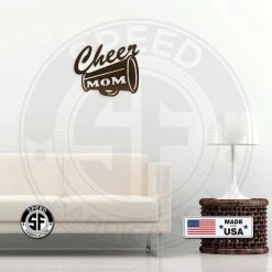 Speed Fabrication Home Decor & Gifts Cheer Mom Metal Sign