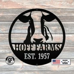 Speed Fabrication Farm Metal Signs Personalized Cow Farm With Established Date Metal Sign