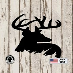 Speed Fabrication Deer Buck Side Bust Metal Sign Hunting & Fishing Metal Signs