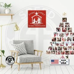 Speed Fabrication Every Family Needs A Stable Foundation Christmas Metal Sign