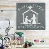 Speed Fabrication Every Family Needs A Stable Foundation Christmas Metal Sign