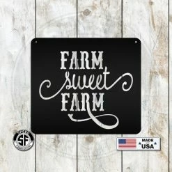 Speed Fabrication Farm Metal Signs Farm Sweet Farm Metal Sign