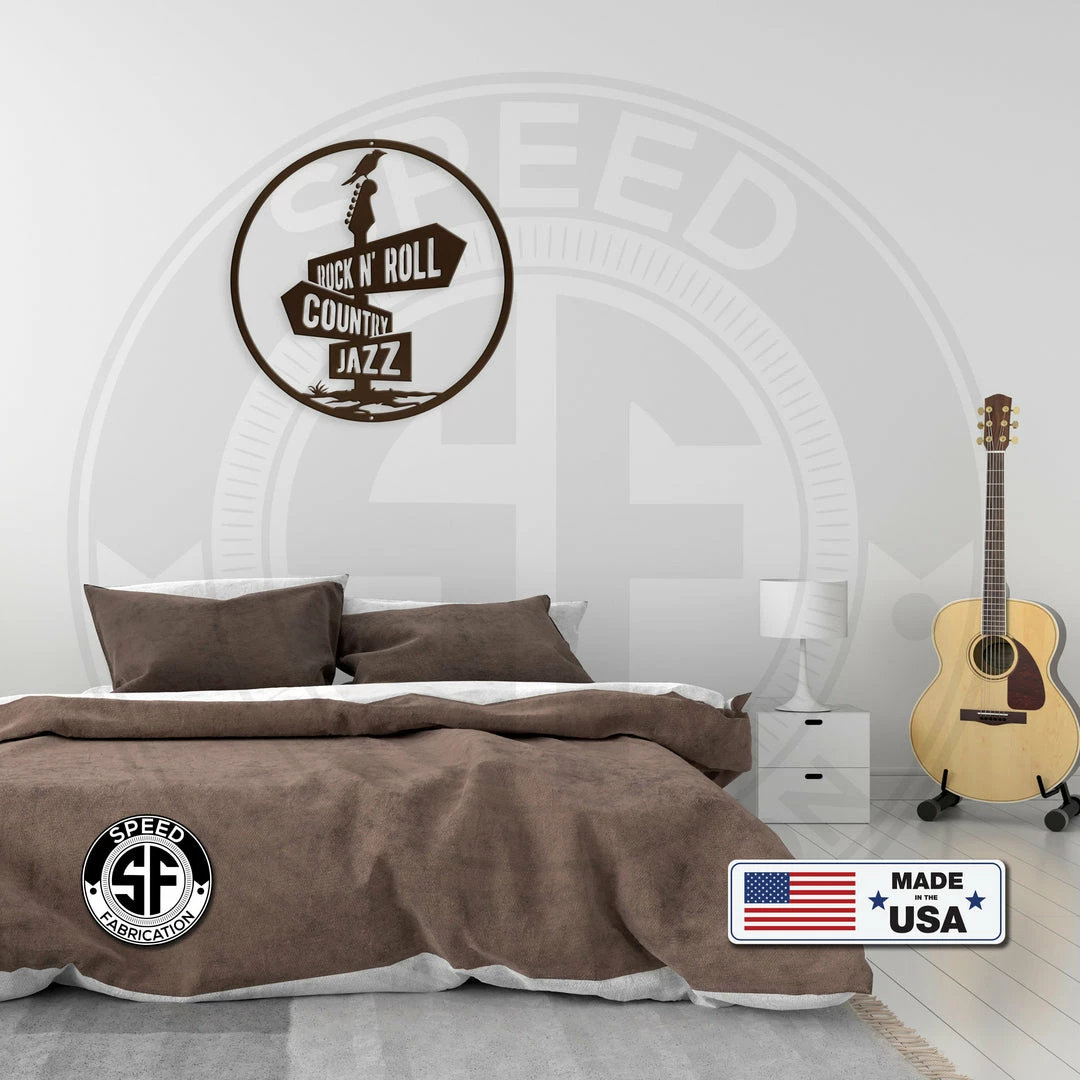 Speed Fabrication Music Genre Road Sign Board Metal Sign Man Cave Wall Decor