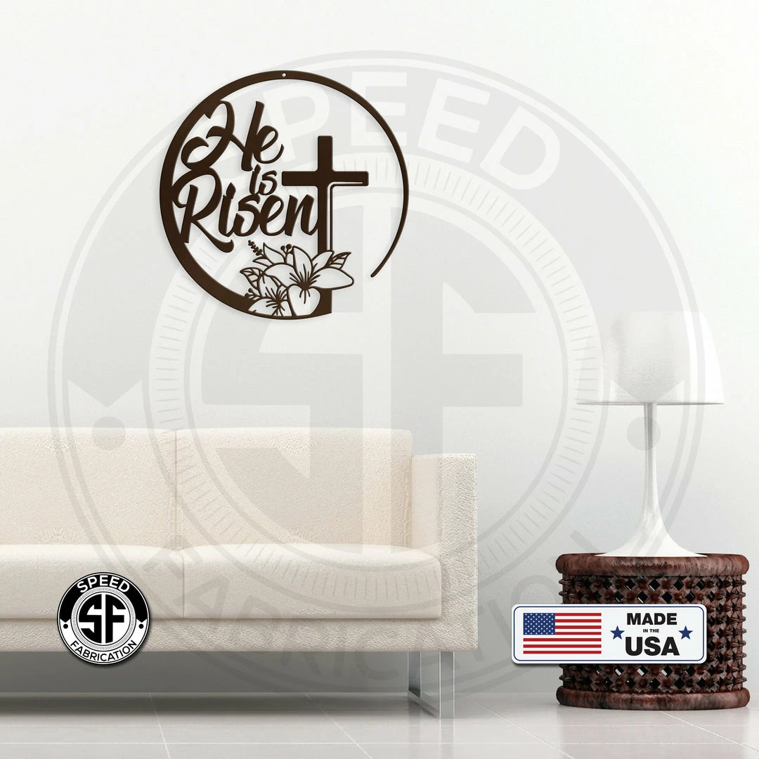 Speed Fabrication Religious Metal Signs Christian Easter Sign